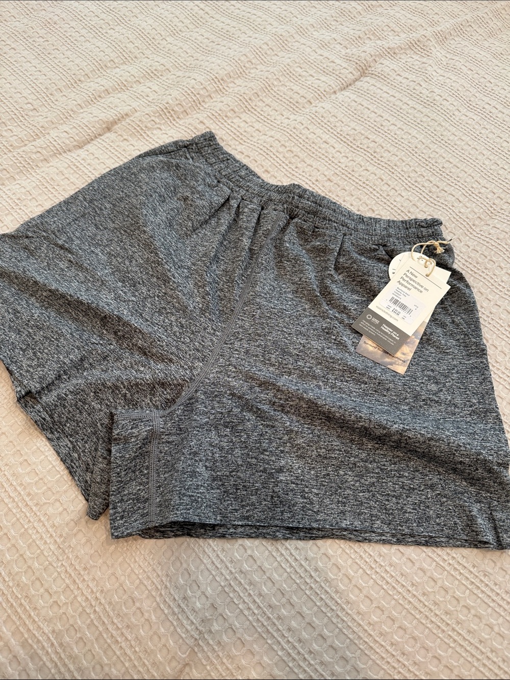 Vuori Women's Heather Gray Elastic Waist Shorts